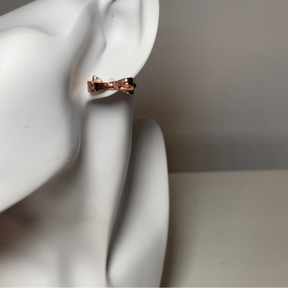 kate spade Jewelry - Kate Spade Rose Gold Tone Bow Stud Earrings
